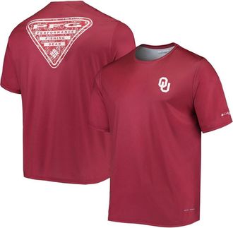 Columbia Mens Columbia Crimson Oklahoma Sooners Terminal Tackle Omni-Shade T-Shirt at Nordstrom, Size Medium