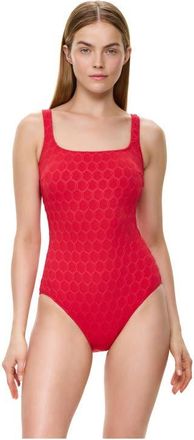 Gottex Chained Reaction Textured Square Neck One Piece at Nordstrom, Size 10