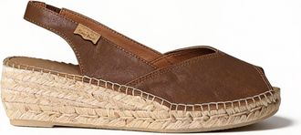 Toni Pons Bernia-p Womens Wedge Sandals Marro - Natural Leather - Size UK 5