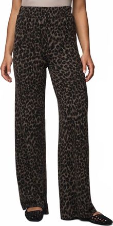 Splendid Wide-Leg Sweater Pant In Leopard Print