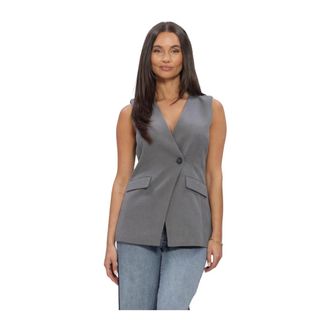 Envii Enraye Vest 7092 - Dames - Jassen - Grijs - Maat: S Leer