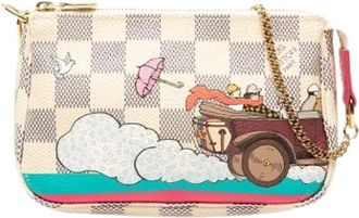 Louis Vuitton Pre-owned Mini Pochette Accessoires - Dames - Vintage Tassen - Wit - ONE Size - Vintage