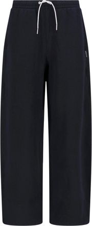 Alexander Wang Black Elasticated Waist Straight-Leg Sweatpants