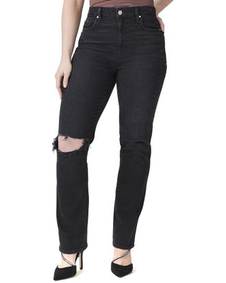 Paige Knockout Onyx Cloud Destructed Jean