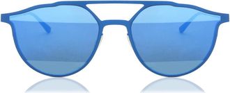 Italia Independent II 0256 020.CNG Mens Sunglasses Blue Size 56