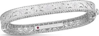 Roberto Coin Roberto Coin.34ctw Diamond Princess Bangle - 7773727AWBAX