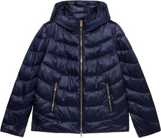 Oltre Puffy Bag Down Jacket - Dames - Winterjassen - Blauw - S - Leer - Jassen
