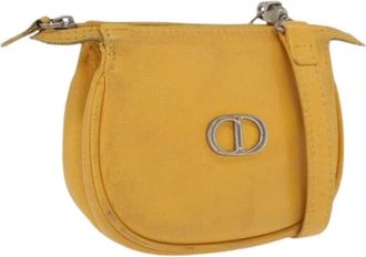 Dior Pre-owned Cross Body Bags, female, Yellow, Size: ONE SIZE Pre-owned Vintage Shoulder Bag