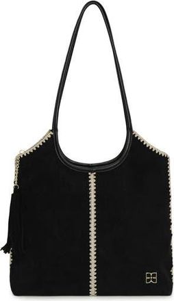 Belle & Bloom Back To Friends Suede Shopper in Black at Nordstrom