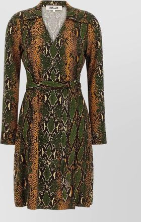 Diane Von F&uuml;rstenberg printed wrap midi dress
