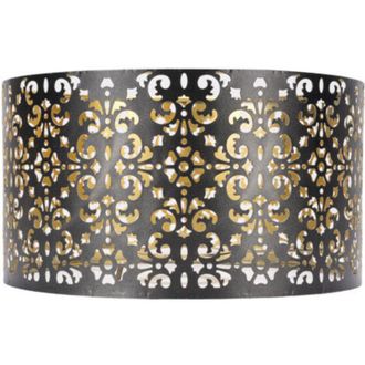 OEM Pantalla De L&aacute;mpara Hueca De Metal, Pantalla Est&eacute;tica Con Estampado Floral De Hierro Para Casquillo E27 E14 -crezuo