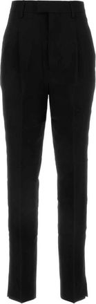 Ami Slim-Fit Wolle Broek - Dames - Slim Fit Broeken - Zwart - M - Wol - Broeken