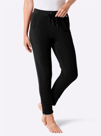 Feel Good Jerseyhose FEEL GOOD, Damen, Gr. 36/38, Normalgr&ouml;ssen, schwarz, 50% Baumwolle, 50% Polyester, unifarben, Hosen Jerseyhose