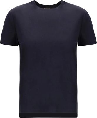 Loro Piana T-shirt girocollo in cotone - Blu