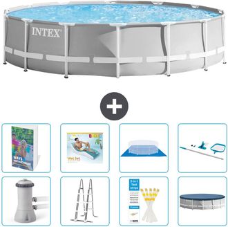 Intex Piscina Prism Frame Redonda - 427x107 Cm - 9-piezas S618
