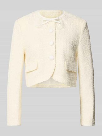 Self Portrait Damen Jacke mit Woll-Anteil in Offwhite, Gr&ouml;&szlig;e 34