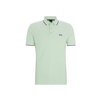 HUGO BOSS Heren, Tops, Groen, Maat: 2XL Katoen