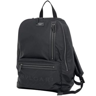 Bulgari Black Nylon Backpack (Pre-Owned)