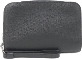 Louis Vuitton Taiga Ardoise Leather Pochette (Pre-Owned)