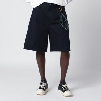 Darkpark Bermuda Denis in cotone blu navy
