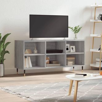 vidaXL Vidaxl - Mueble De Tv Madera De Ingenier&iacute;a Gris Sonoma 103,5x30x50 Cm