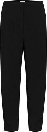 Kaffe Hoge Taille Zwarte Broek Elegante Snit - Dames - Straight fit broeken - Zwart - L - Broeken