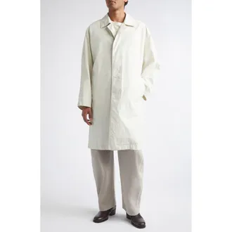 Christophe Lemaire Water Resistant Cotton Car Coat in Soja at Nordstrom, Size X-Large