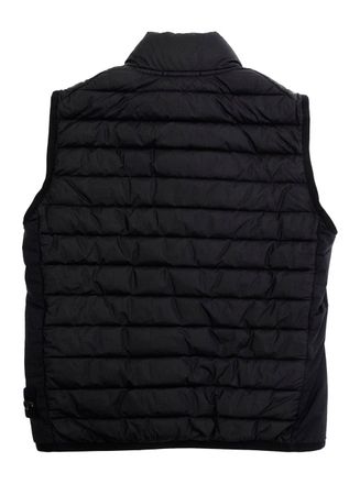 Stone Island Boys Hooded Down Jacket Black Polyamide Padded