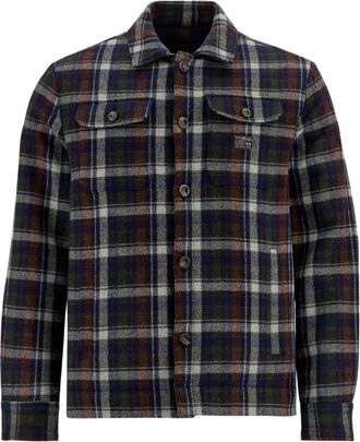 La Martina Giacca Tartan Trapuntata - - Jackets - Uomo - Blu - L