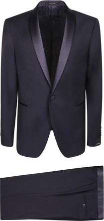 Tagliatore Single-Button Pak - Heren - Business pakken - Blauw - S - Wol - Kostuums