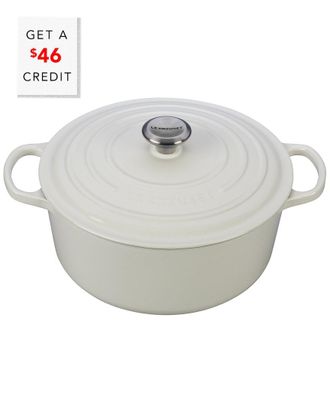 LE CREUSET 7.25Qt Signature Round Dutch Oven With $46 Credit