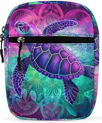 Generic Sea Turtles Swimming Crossbody Bag Adjustable Satchel Cute Shoulder Bag Lightweight Sling Bags