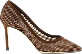 Jimmy Choo London Romy 85 - Dames - Pumps - Bruin - 40 EU - Schoenen