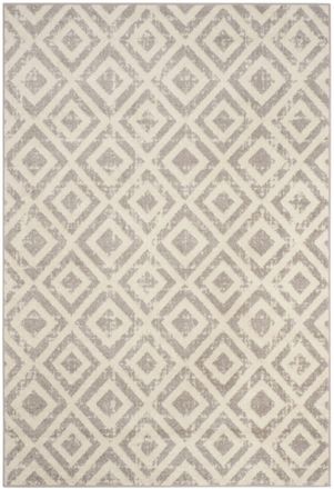 Safavieh Alfombra de polipropileno blanco/morado, 122 x 183 cm