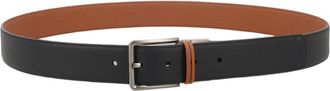 Ermenegildo Zegna Reversible Classic Silver Buckle Cow Leather Belt
