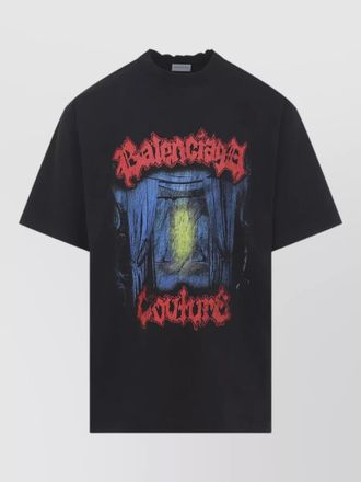 Balenciaga medium fit jersey t shirt round neck