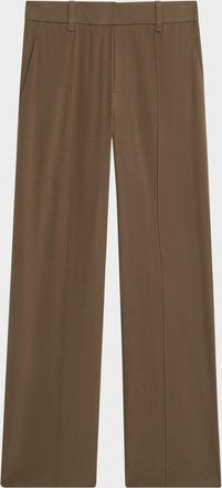 Vince High-Rise Pull-On Linen Pants