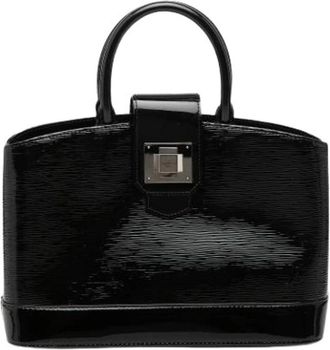 Louis Vuitton Pre-owned Vintage Lederen Handtas - Dames - Vintage Handtas - Zwart - ONE Size - Leer - Vintage