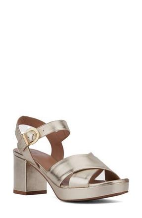 Aquatalia Mianna Platform Sandal in Platino at Nordstrom Rack, Size 6.5