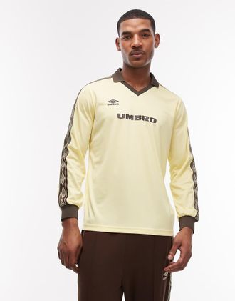 Umbro Maglia beige e marrone con fettuccia-Neutro