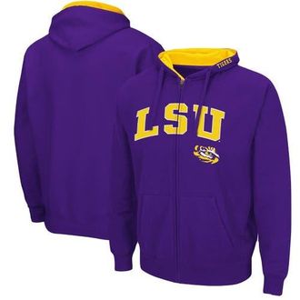 Colosseum Mens Colosseum Purple LSU Tigers Arch & Logo 3.0 Full-Zip Hoodie at Nordstrom, Size Large