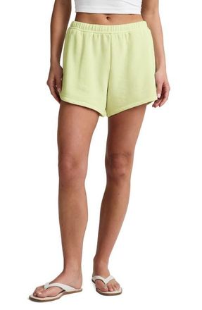 Beyond Yoga Fade Out Sweat Shorts in Washed Electric Lime at Nordstrom, Size X-Small