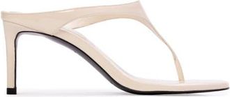 Black Suede Studio Laurel 65 Mule in Coconut Patent Leather at Nordstrom, Size 37.5