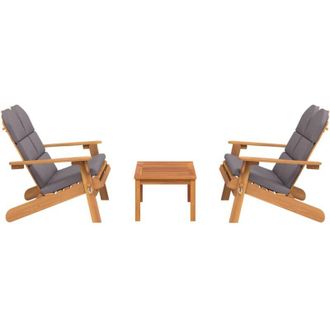 vidaXL Juego De Muebles De Jard&iacute;n Adirondack 3 Piezas Madera Acacia Vidaxl