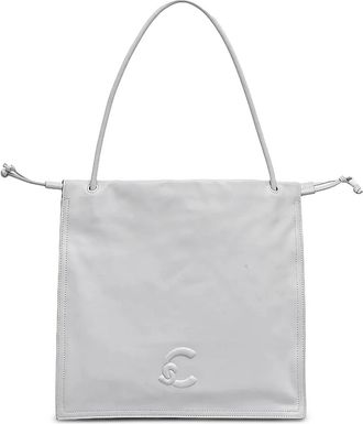 Coccinelle Borsa tote Dulse grande con logo goffrato - Grigio