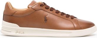 Polo Ralph Lauren Heritage Court II low-top sneakers - men - Leather/Leather/Rubber/Fabric - 7 - Brown