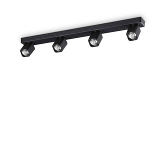 Netlighting Rudy 4 Light Ceiling Spotlight Bar Black