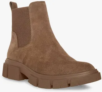 Blondo Womens Posey Waterproof Bootie In Dark Taupe