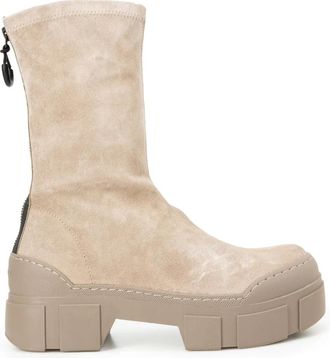 Vic Mati&eacute; Pinafore Metal Laarzen - Dames - Enkellaarsjes - Beige - 36 EU - Schoenen