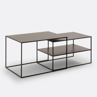 La Redoute Interieurs Set van 2 nesting salontafels in staal, Miva